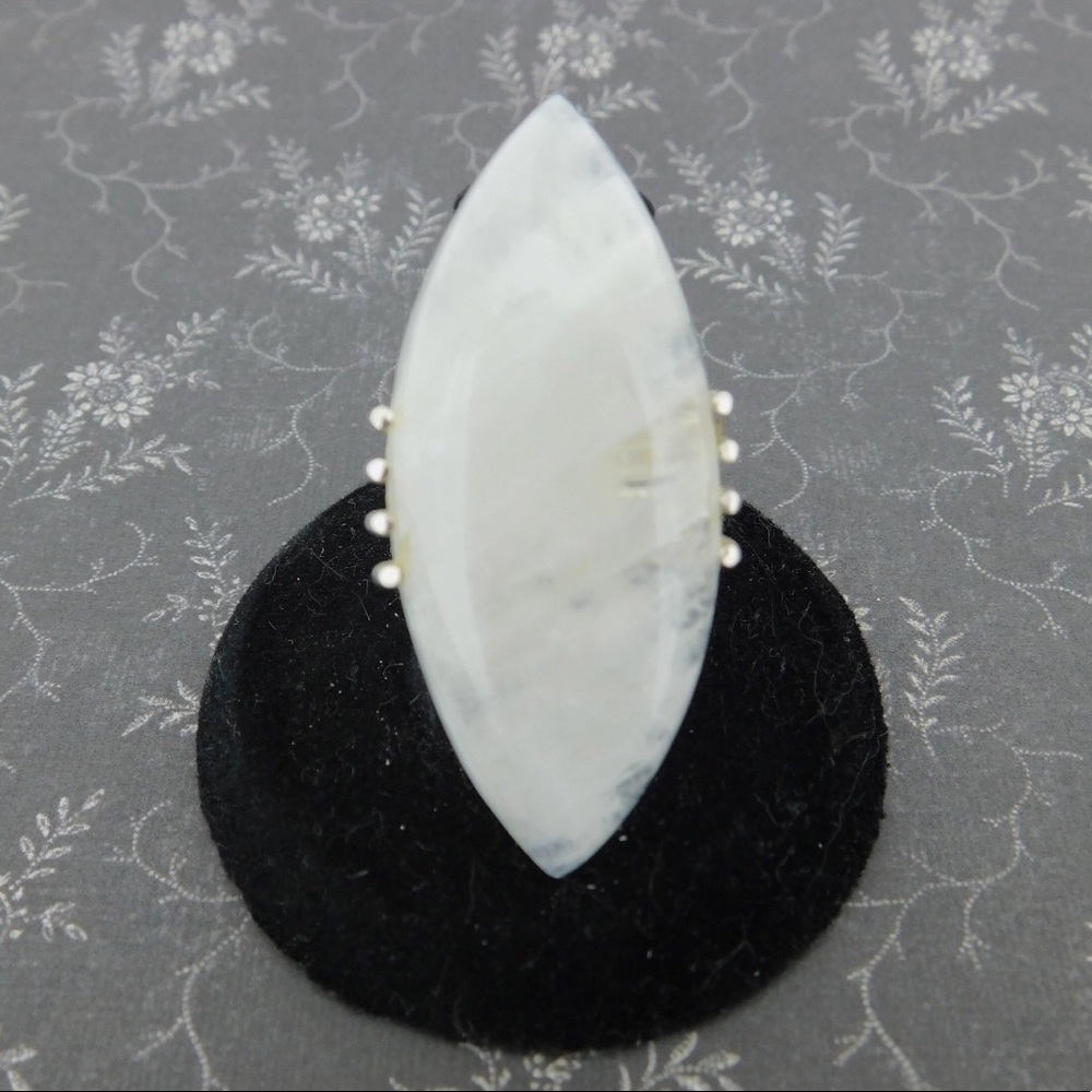 Goddess Jewelry - Huge Moonstone Silver Ring